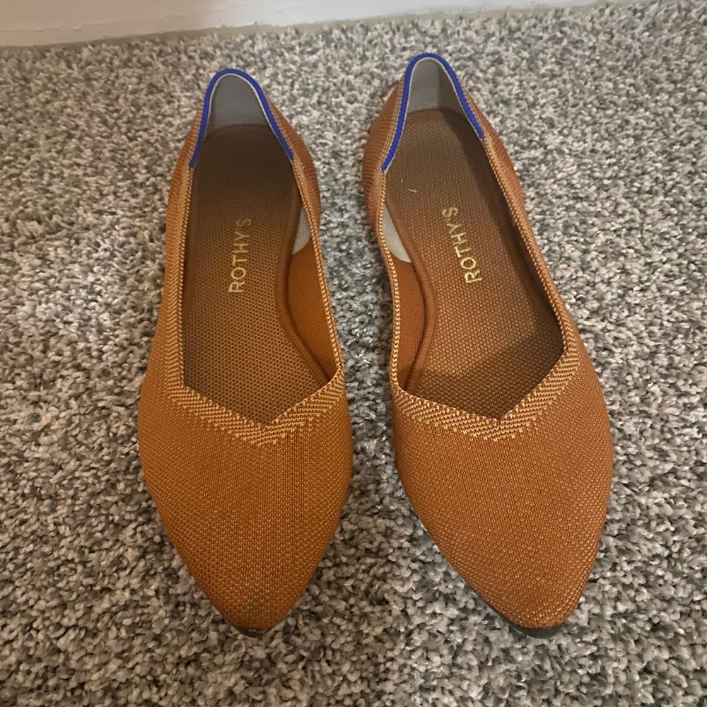 Rothy's Brown and Blue Flats